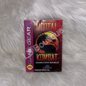 Vintage Sega Mortal Kombat Game Booklet